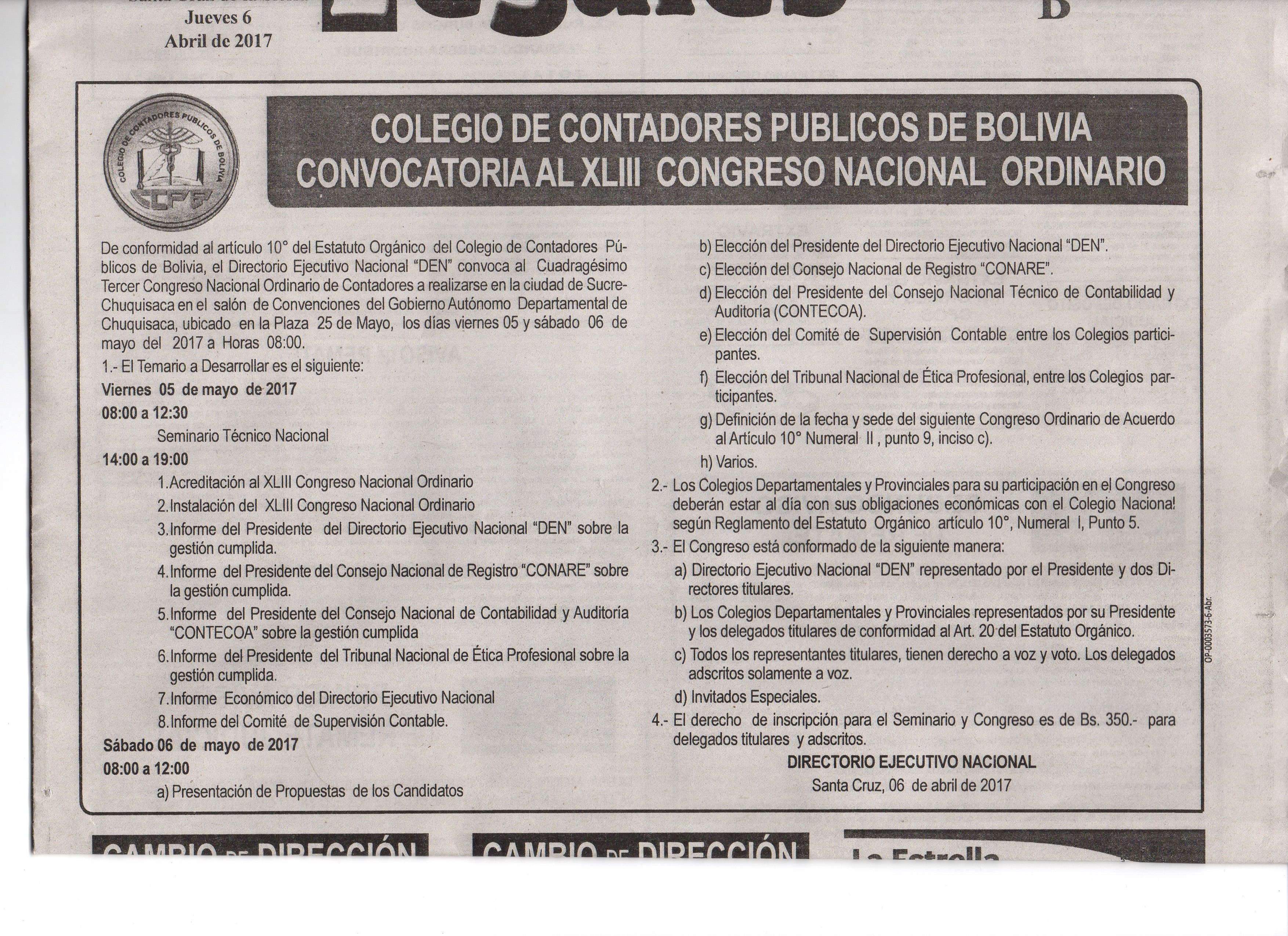 CONVOCATORIA AL CONGRESO061